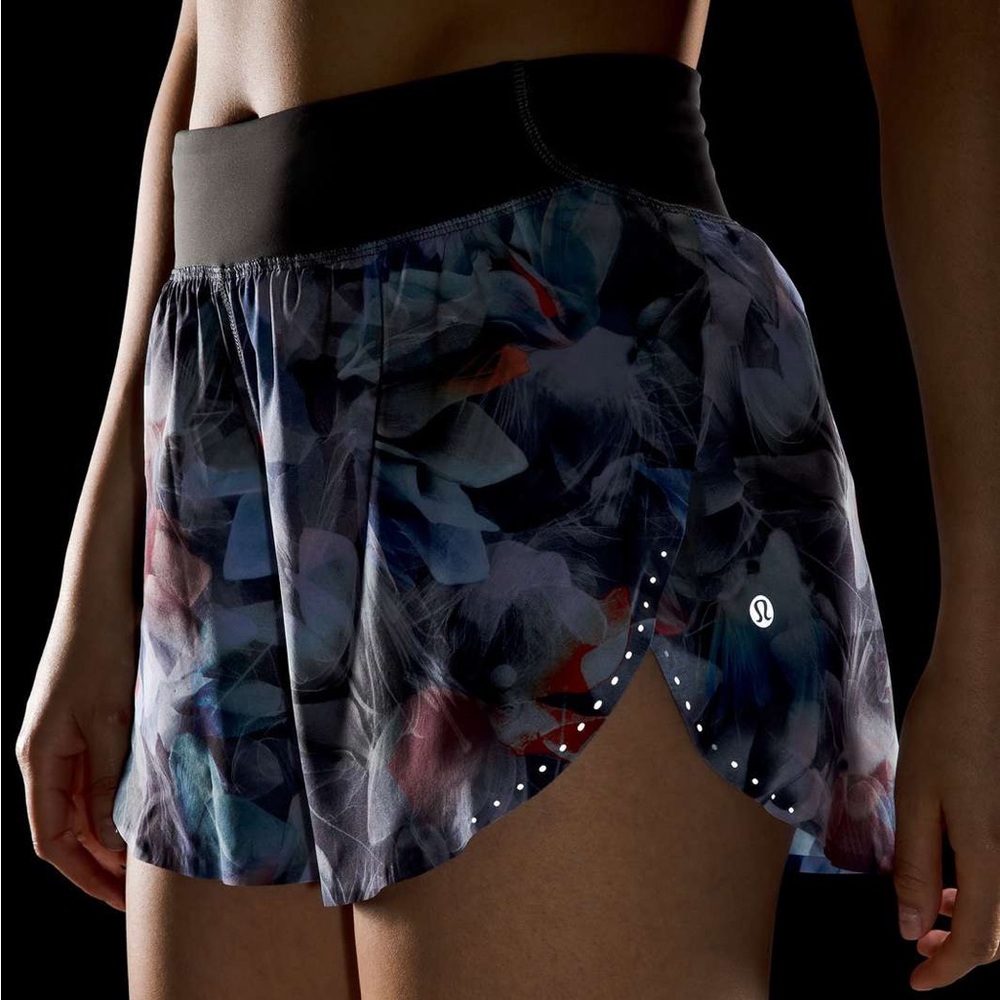 Lululemon Fast and Free Reflective High-Rise Classic-Fit Short Floral
